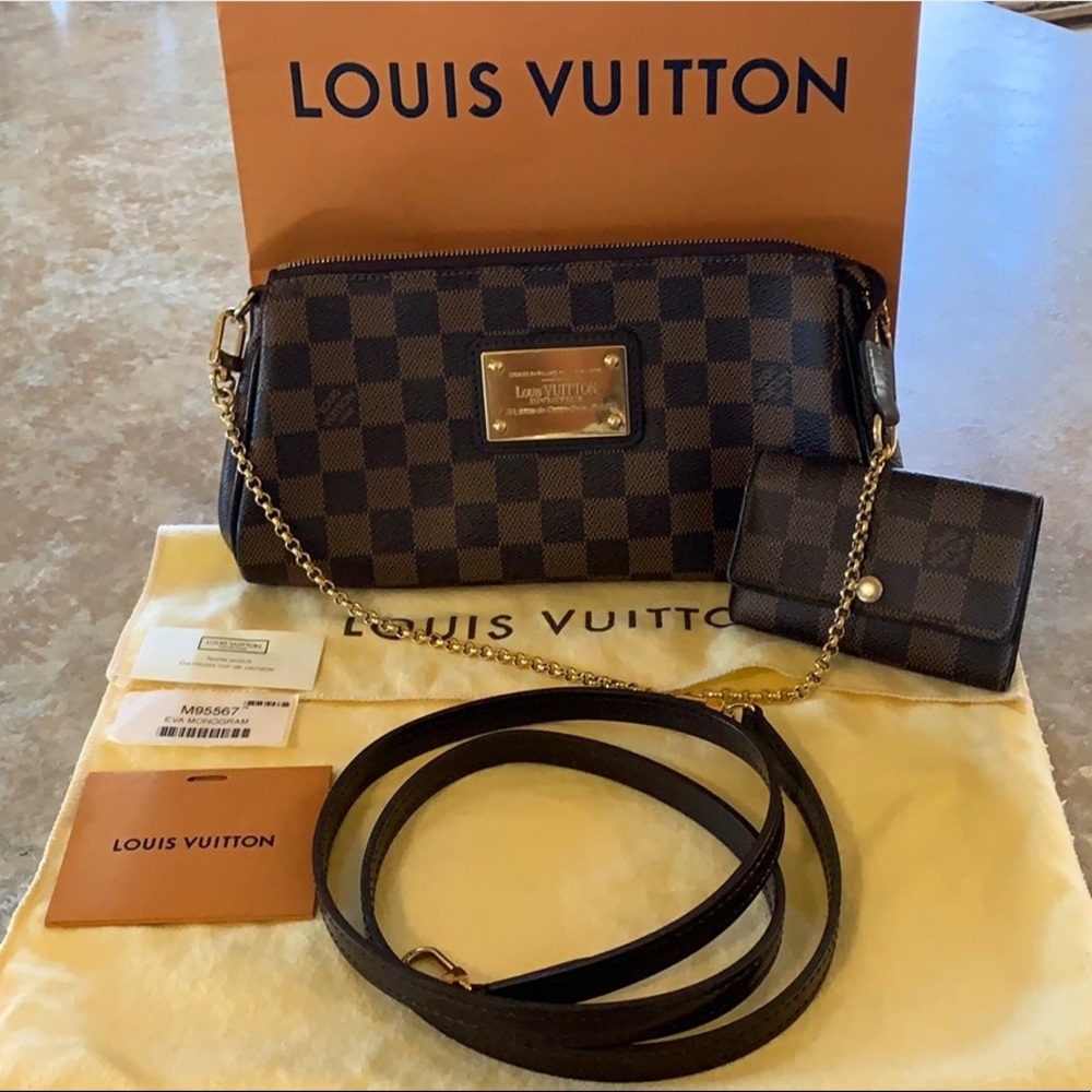 Louis Vuitton Eva Clutch and Key Wallet